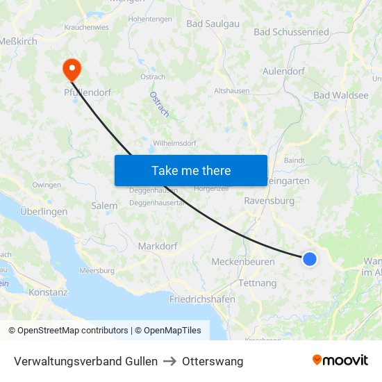 Verwaltungsverband Gullen to Otterswang map