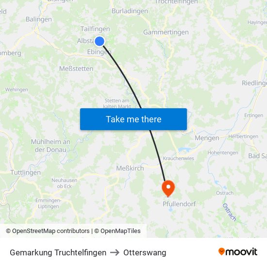 Gemarkung Truchtelfingen to Otterswang map