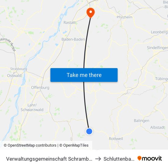 Verwaltungsgemeinschaft Schramberg to Schluttenbach map