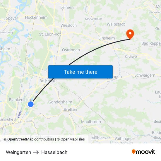 Weingarten to Hasselbach map