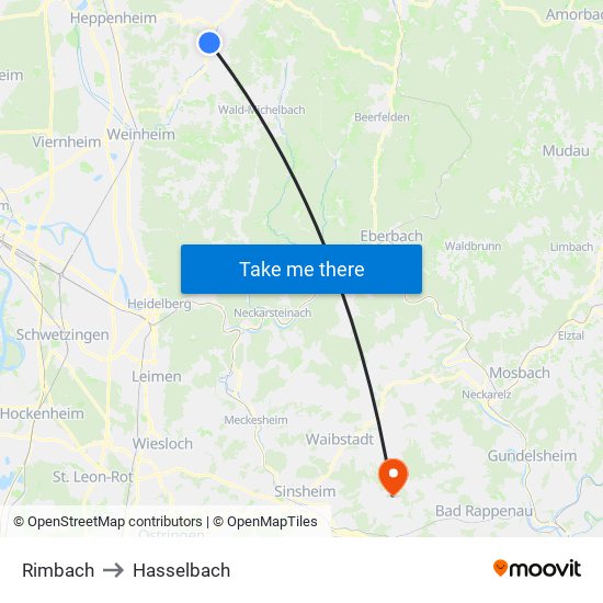 Rimbach to Hasselbach map