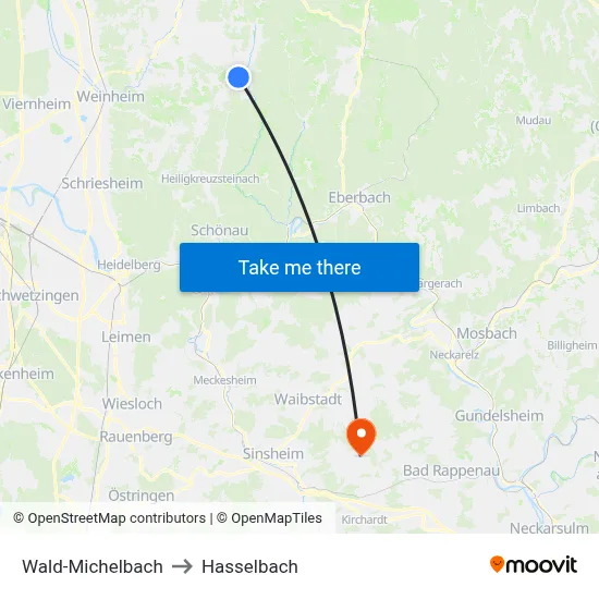 Wald-Michelbach to Hasselbach map