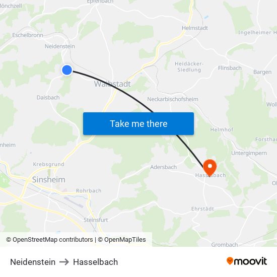 Neidenstein to Hasselbach map