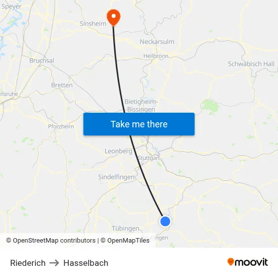 Riederich to Hasselbach map