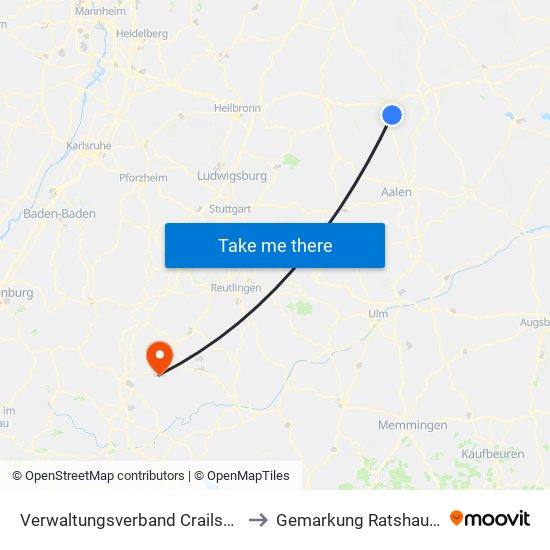 Verwaltungsverband Crailsheim to Gemarkung Ratshausen map