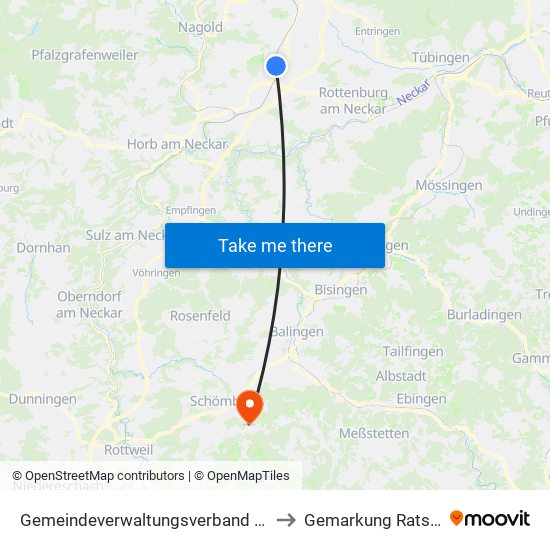 Gemeindeverwaltungsverband Oberes Gäu to Gemarkung Ratshausen map