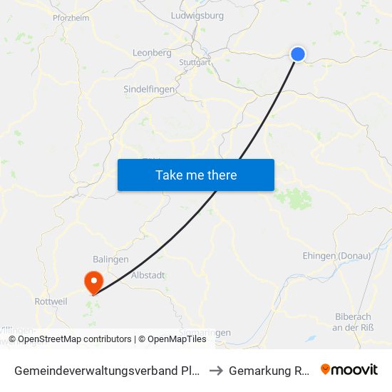 Gemeindeverwaltungsverband Plüderhausen-Urbach to Gemarkung Ratshausen map