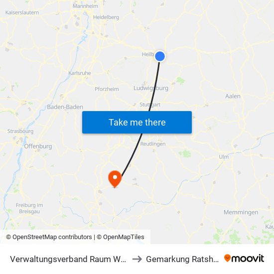 Verwaltungsverband Raum Weinsberg to Gemarkung Ratshausen map