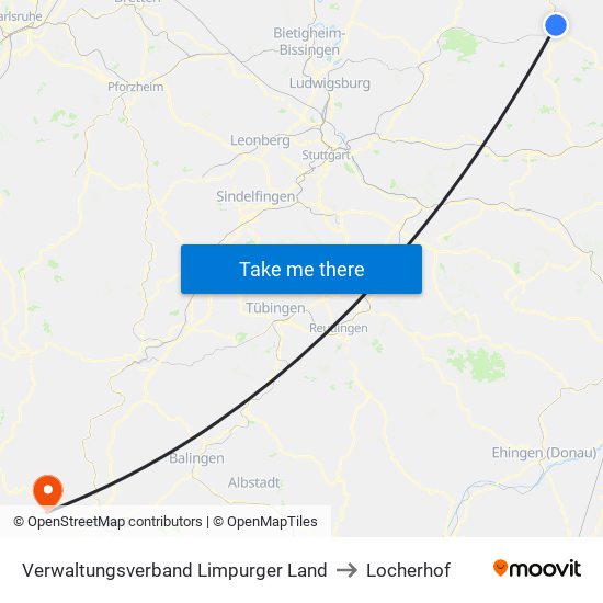 Verwaltungsverband Limpurger Land to Locherhof map