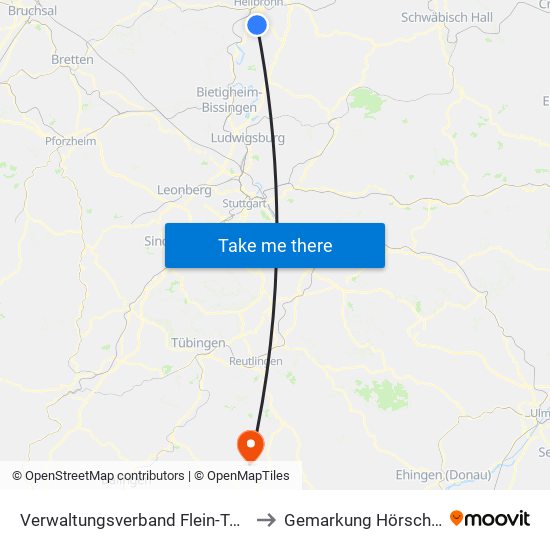 Verwaltungsverband Flein-Talheim to Gemarkung Hörschwag map