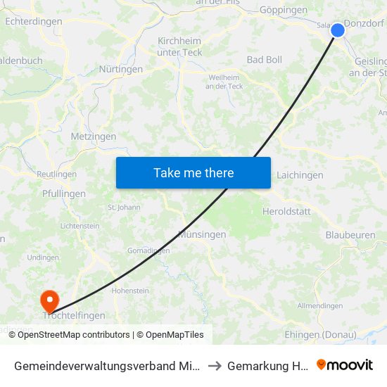 Gemeindeverwaltungsverband Mittleres Fils-Lautertal to Gemarkung Hörschwag map