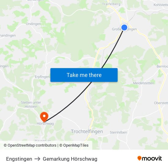 Engstingen to Gemarkung Hörschwag map