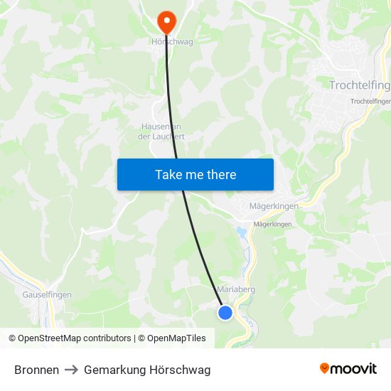 Bronnen to Gemarkung Hörschwag map