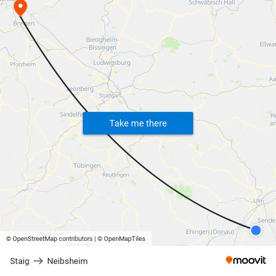 Staig to Neibsheim map