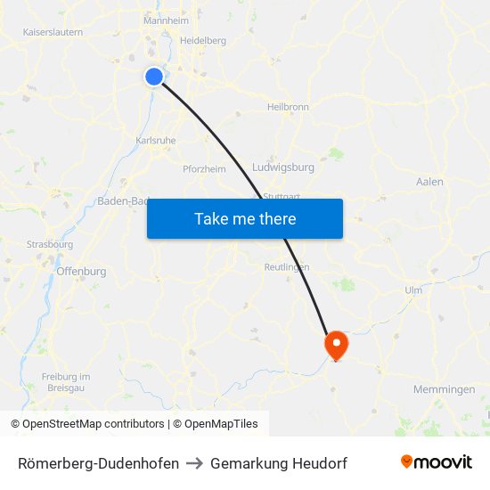 Römerberg-Dudenhofen to Gemarkung Heudorf map