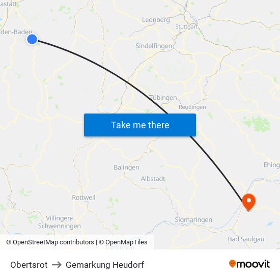 Obertsrot to Gemarkung Heudorf map