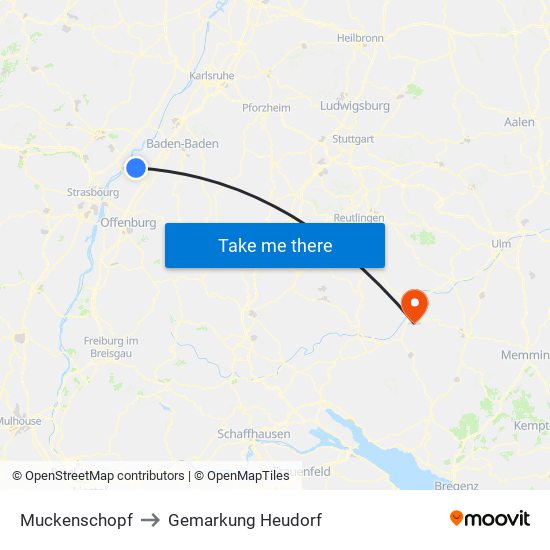 Muckenschopf to Gemarkung Heudorf map