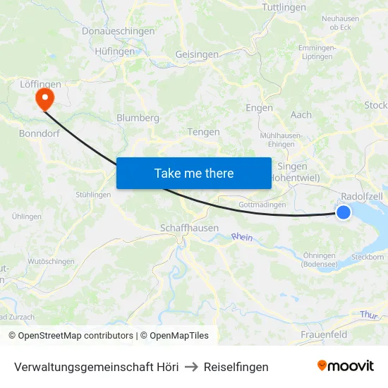 Verwaltungsgemeinschaft Höri to Reiselfingen map