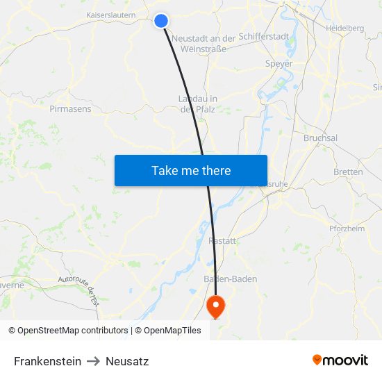 Frankenstein to Neusatz map