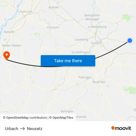 Urbach to Neusatz map