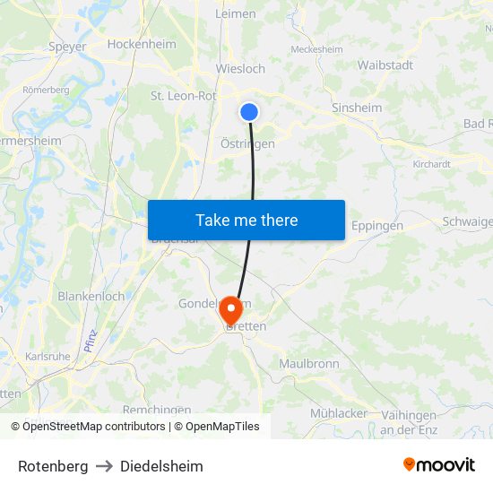 Rotenberg to Diedelsheim map