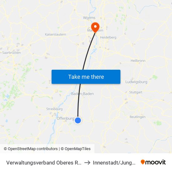 Verwaltungsverband Oberes Renchtal to Innenstadt/Jungbusch map