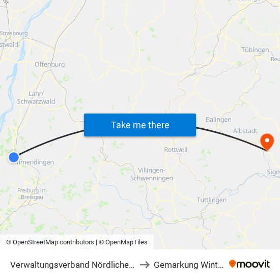 Verwaltungsverband Nördlicher Kaiserstuhl to Gemarkung Winterlingen map