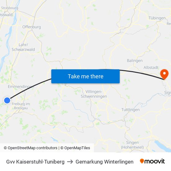 Gvv Kaiserstuhl-Tuniberg to Gemarkung Winterlingen map