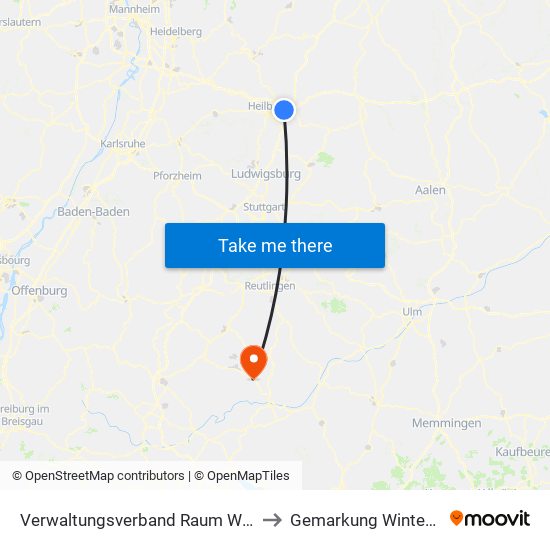 Verwaltungsverband Raum Weinsberg to Gemarkung Winterlingen map