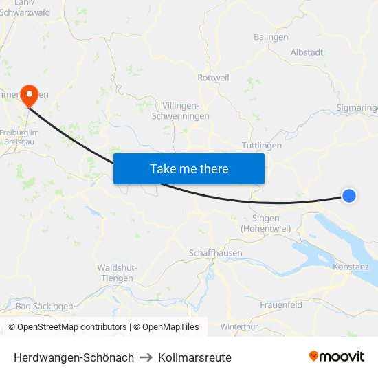 Herdwangen-Schönach to Kollmarsreute map