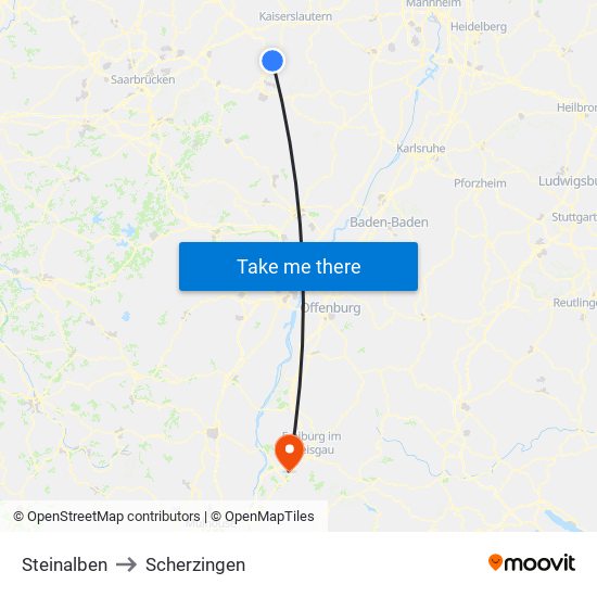Steinalben to Scherzingen map