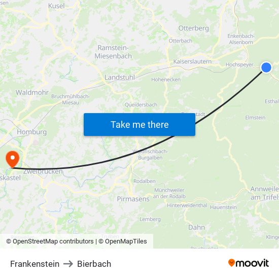 Frankenstein to Bierbach map