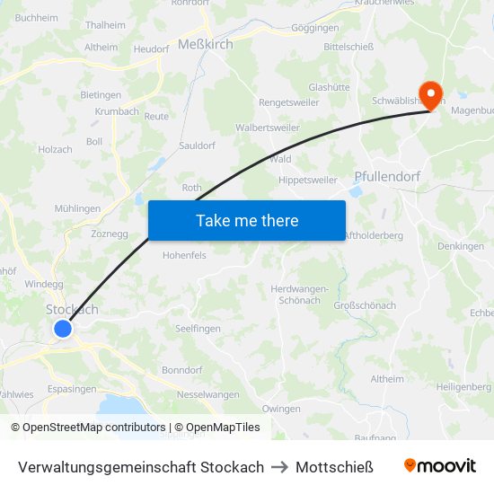 Verwaltungsgemeinschaft Stockach to Mottschieß map