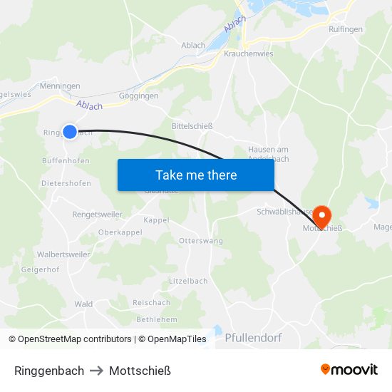 Ringgenbach to Mottschieß map