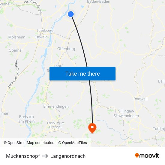 Muckenschopf to Langenordnach map