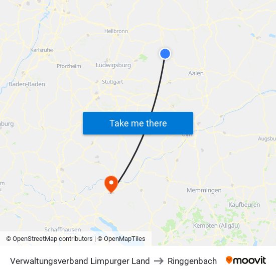 Verwaltungsverband Limpurger Land to Ringgenbach map