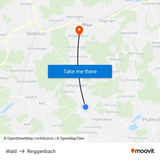 Wald to Ringgenbach map