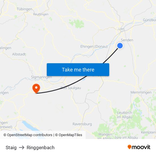 Staig to Ringgenbach map