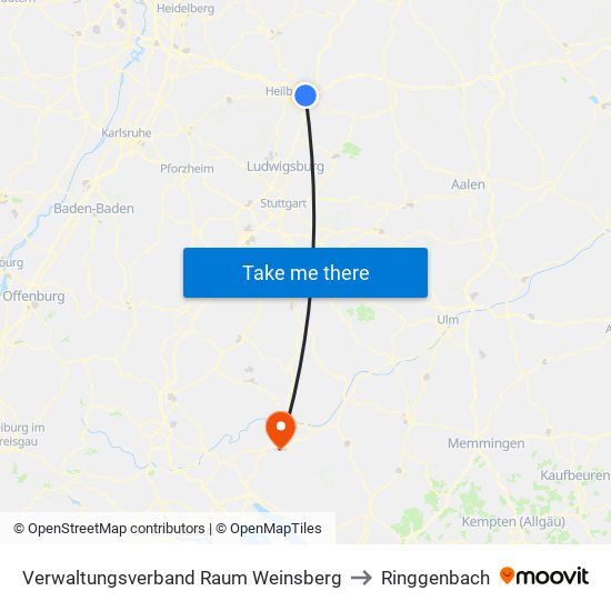 Verwaltungsverband Raum Weinsberg to Ringgenbach map