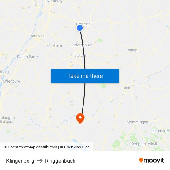 Klingenberg to Ringgenbach map