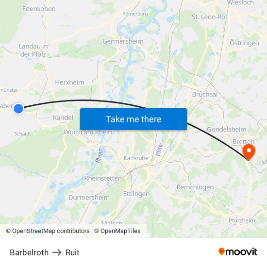 Barbelroth to Ruit map