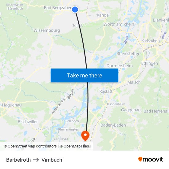 Barbelroth to Vimbuch map