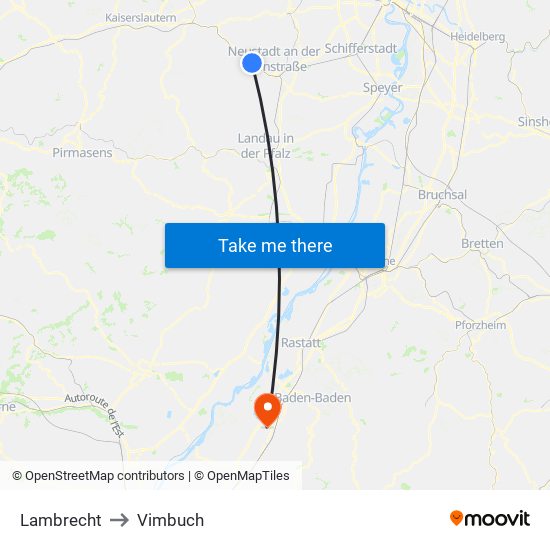 Lambrecht to Vimbuch map