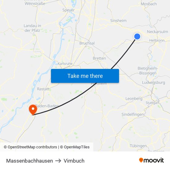 Massenbachhausen to Vimbuch map