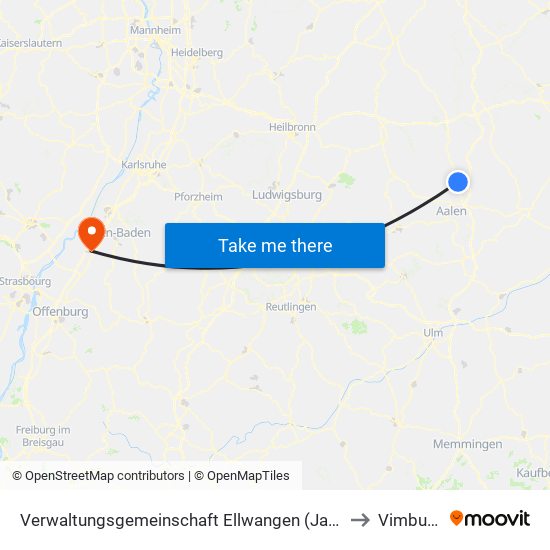 Verwaltungsgemeinschaft Ellwangen (Jagst) to Vimbuch map