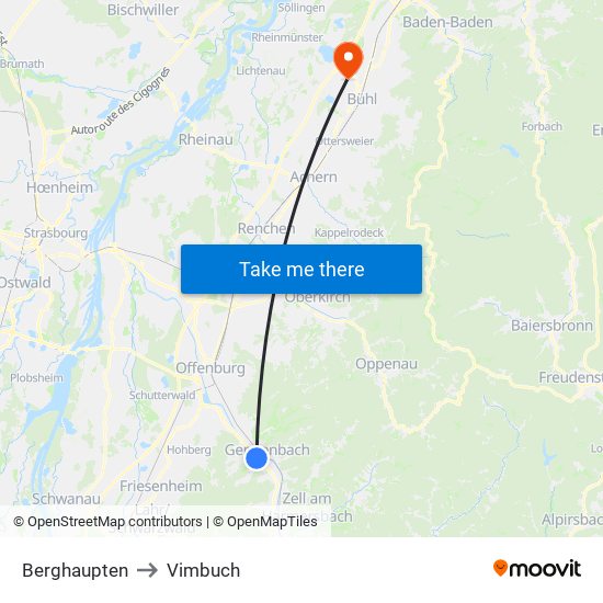 Berghaupten to Vimbuch map