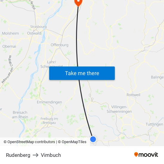 Rudenberg to Vimbuch map
