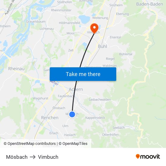 Mösbach to Vimbuch map