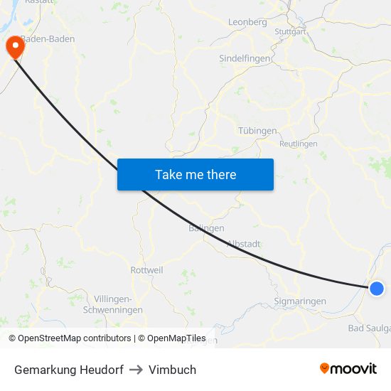 Gemarkung Heudorf to Vimbuch map