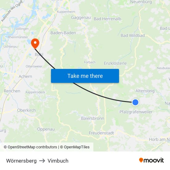 Wörnersberg to Vimbuch map